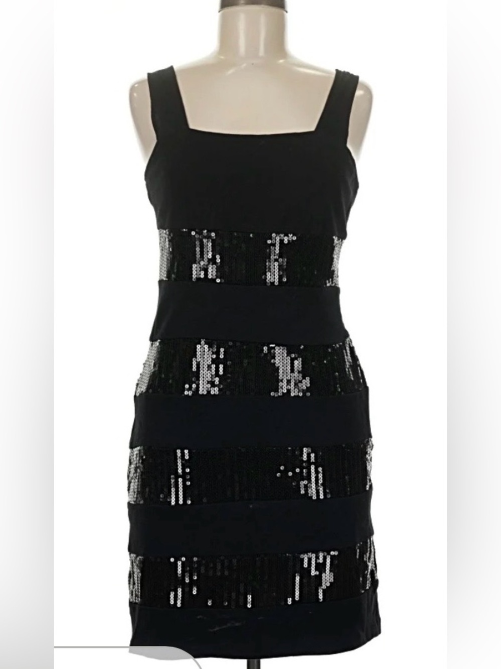 Vivienne Vivienne Tam Modern Vintage Sequin Stripe Cocktail Dress Petite Sm NWT